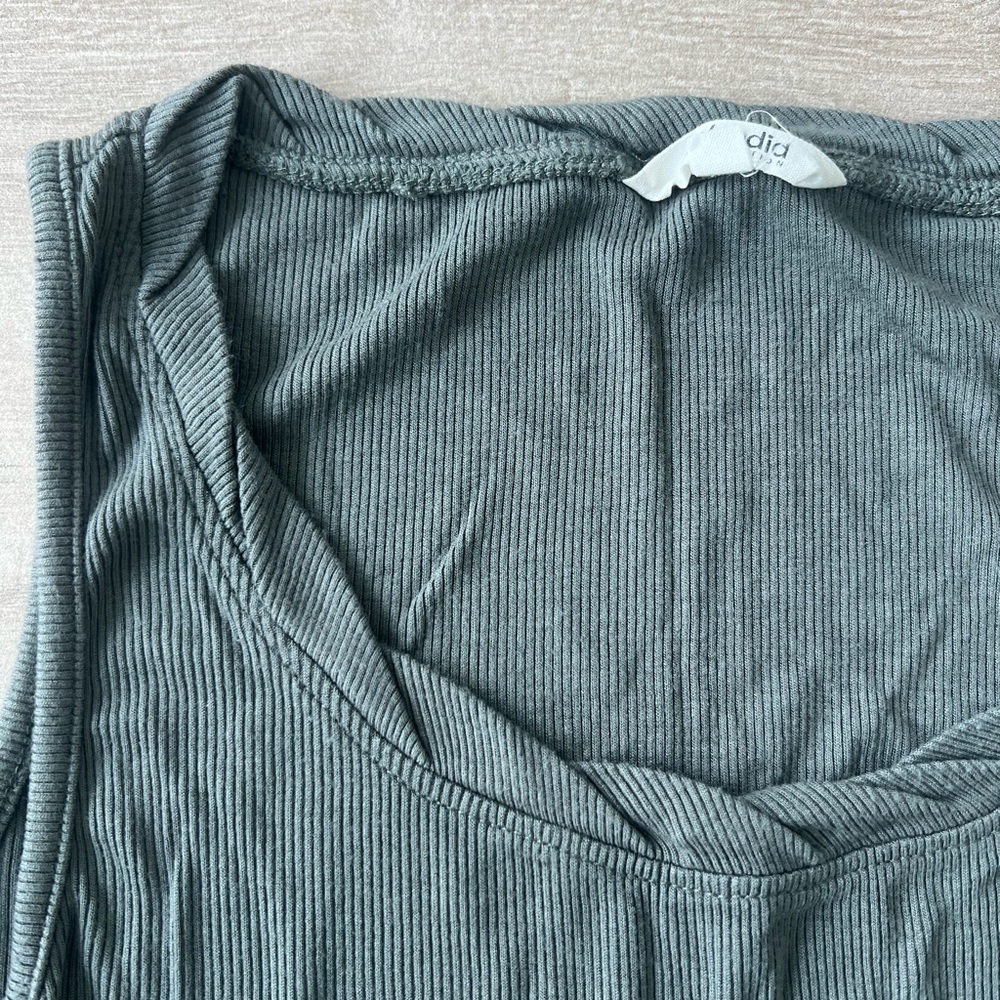 Ribbed Gray Tank Top